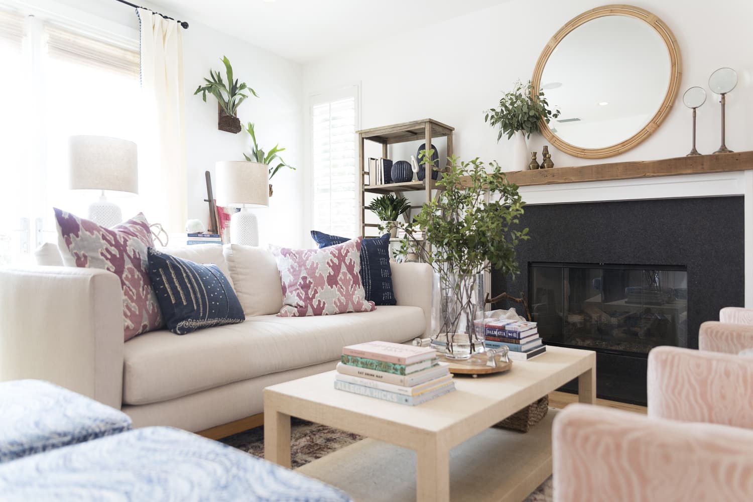 Indigo 2025 mudcloth pillow